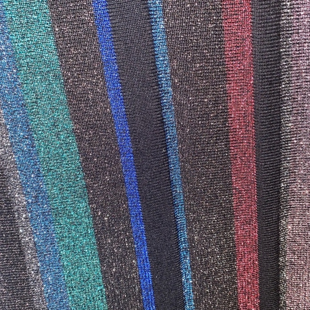 Ted Baker  shimmer Striped Glitter Dress - Picture 6 of 7